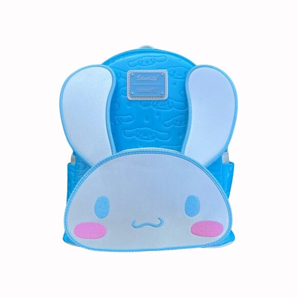 Sanrio Loungefly Cinnamoroll Blue Backpack With 3D Face and Moveable Ears - Picture 2 of 6